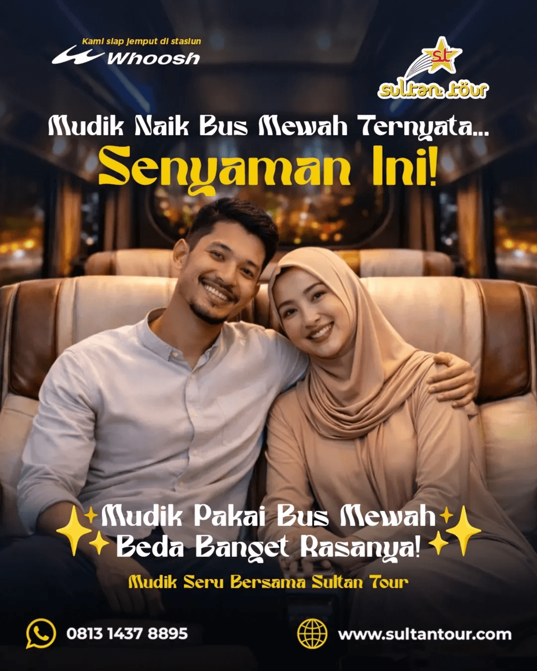 Mudik Pakai Bus Mewah Beda Banget Rasanya! Mudik Seru Bersama Sultan Tour!